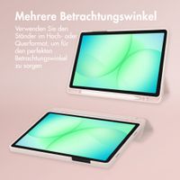 Accezz Smarte Klapphülle aus Silikon Samsung Galaxy Tab A11 Plus / A9 Plus - Rosa