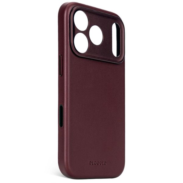 Decoded Leather Backcover MagSafe Apple iPhone 17 Pro Max - Burgundy