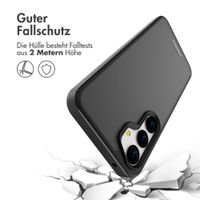 Accezz Rugged Frosted Back Cover Samsung Galaxy A35 - Schwarz