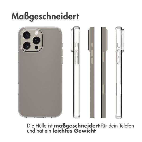Accezz Clear TPU Backcover Apple iPhone 16 Pro Max - Transparent