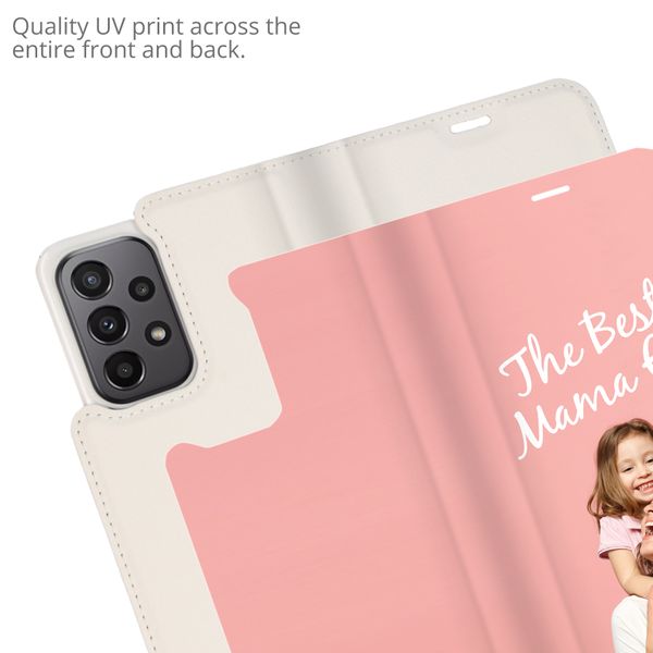 Gestalte deine eigene Compact Gel Klapphülle Samsung Galaxy A23 (5G) - Weiß