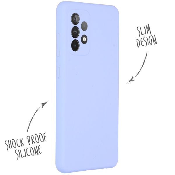 Accezz Liquid Silikoncase Samsung Galaxy A52(s) (5G/4G) - Violett