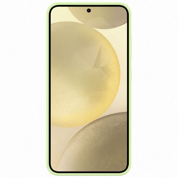 Samsung Original Silikon Cover Samsung Galaxy S24 - Light Green