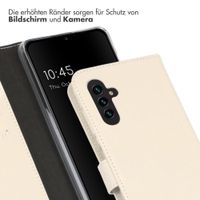 Selencia Echtleder Klapphülle Samsung Galaxy A13 (5G) / A04s - Greige