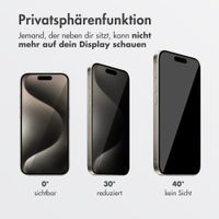 Accezz Sichtschutz-Schutzglas mit Applikator Apple iPhone 15 Pro