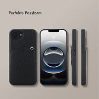 Selencia Riva Back Cover mit Kartenfach Apple iPhone 17e / 16e - Schwarz