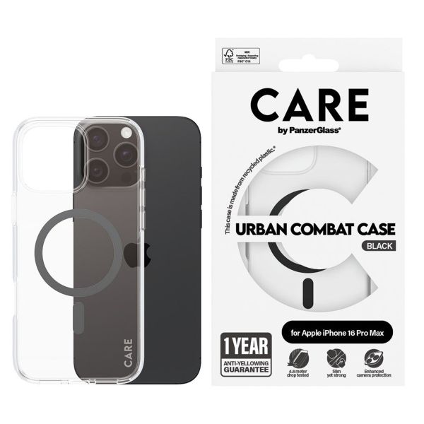 CARE by PanzerGlass Urban Combat Case MagSafe Apple iPhone 16 Pro Max - Schwarz