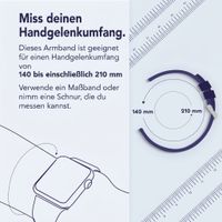 Accezz Mattes Titanstahlarmband für Apple Watch | 38/40/41/42 mm - Silber