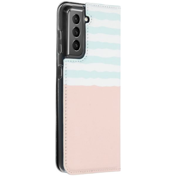 Gestalte deine eigene Compact Gel Klapphülle Samsung Galaxy S21 Plus - Weiß