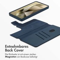 Accezz 2-in-1 Klapphülle aus Leder mit MagSafe Samsung Galaxy S25 Ultra - Nightfall Blue