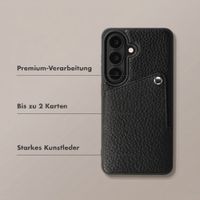 Selencia Riva Back Cover mit Kartenfach Samsung Galaxy S26 Plus - Schwarz