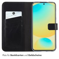 Selencia Echtleder Klapphülle Samsung Galaxy S25 FE - Schwarz