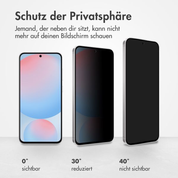 Accezz Privacy Displayschutz aus gehärtetem Glas Samsung Galaxy S26 FE / S25 FE / A57