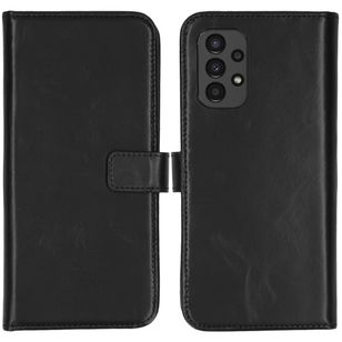 Selencia Echtleder Klapphülle Samsung Galaxy A13 (4G) - Schwarz