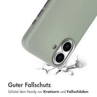 Accezz MagSafe Leather Backcover Apple iPhone 16 - Light Grey
