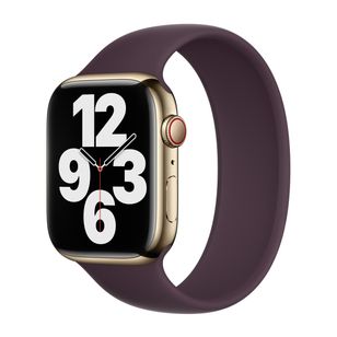 Apple Silikon Solo Loop für  Apple Watch | 44/45/46/49 mm - Größe 7 - Dark Cherry