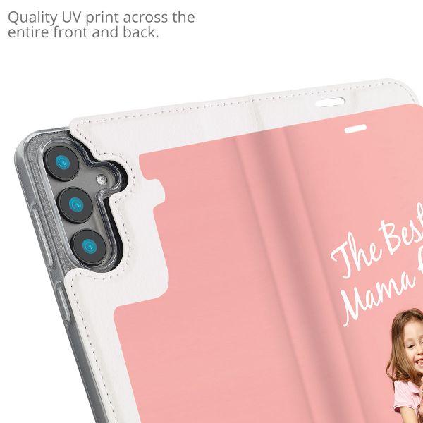 Gestalte deine eigene Compact Gel Klapphülle Samsung Galaxy S25 - Weiß