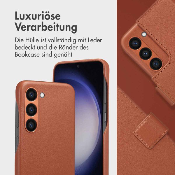 Accezz 2-in-1 Klapphülle aus Leder mit MagSafe Samsung Galaxy S23 - Sienna Brown