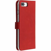 Selencia Echtleder Klapphülle Apple iPhone 8 Plus / 7 Plus - Rot