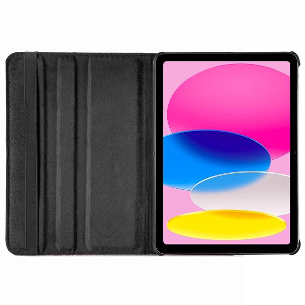 Accezz 360° drehbare Klapphülle Apple iPad 11 (2025) 11 Zoll A16 / iPad 10 (2022) 10.9 Zoll - Schwarz