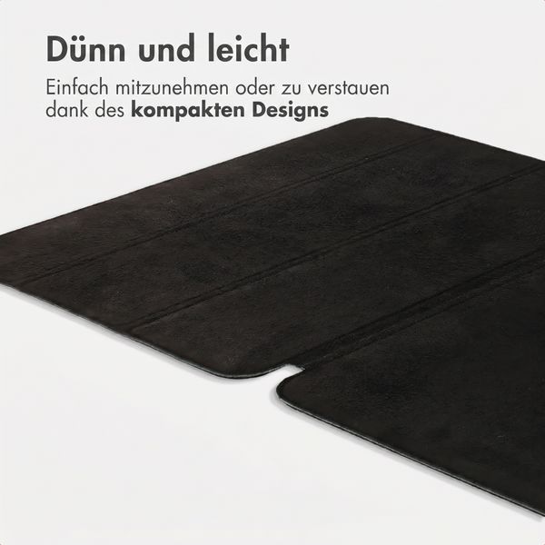 Accezz Leder Trifold Klaphülle Apple iPad Pro 13 (2025) M5 / (2024) M4 - Schwarz