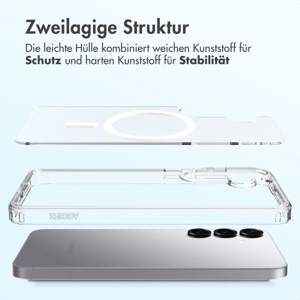 Accezz Xtreme Impact Backcover mit MagSafe Samsung Galaxy S25 Plus - Transparent
