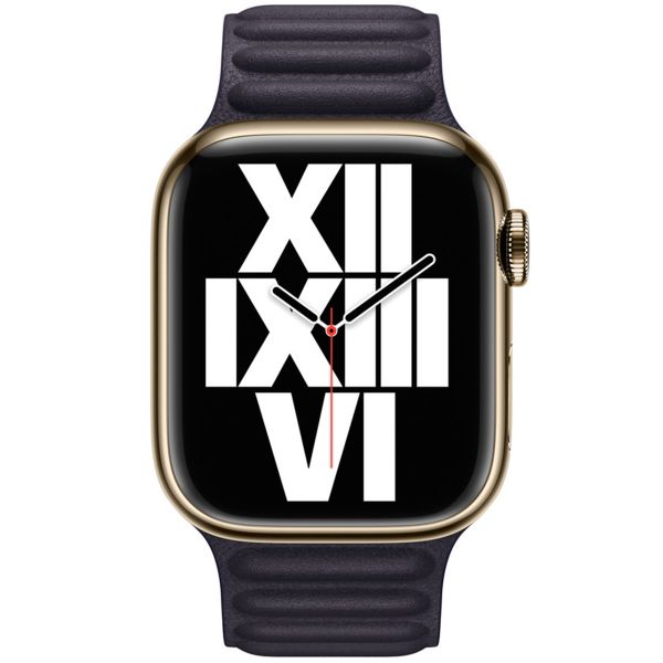 Apple Leather Link Armband für  Apple Watch | 38/40/41/42 mm - Größe M/L - Ink