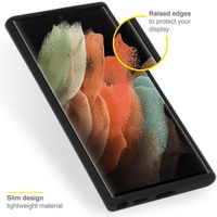 Accezz Liquid Silikoncase Samsung Galaxy S22 Ultra - Schwarz