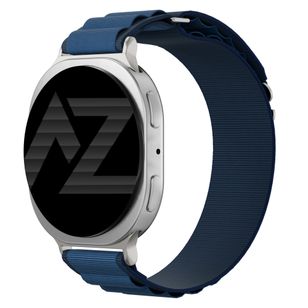 Accezz Nylon Alpine Armband für Samsung Galaxy Watch 9 (40/44mm) / Watch 8 (40/44mm) / Classic (46mm) - Dark Blue