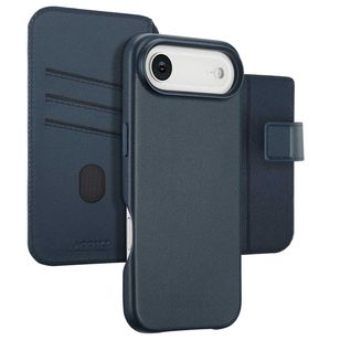 Accezz 2-in-1 Klapphülle aus Leder mit MagSafe Apple iPhone Air - Nightfall Blue