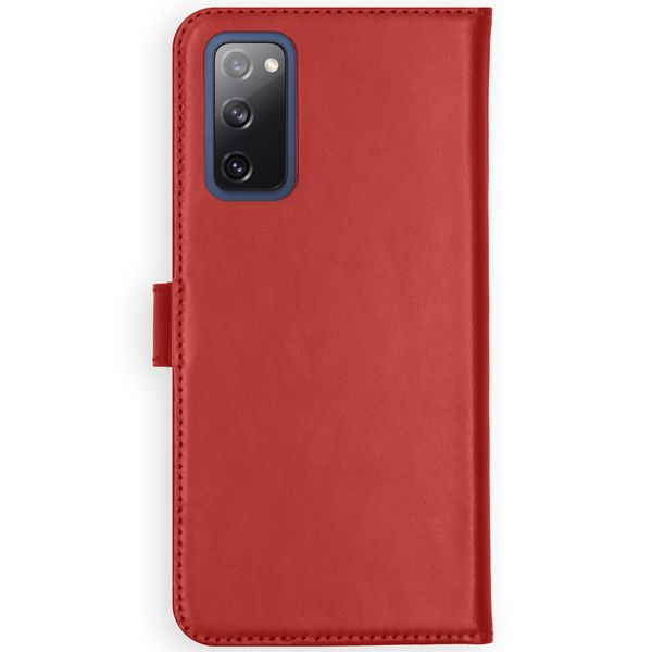 Selencia Echtleder Klapphülle Samsung Galaxy S20 FE - Rot