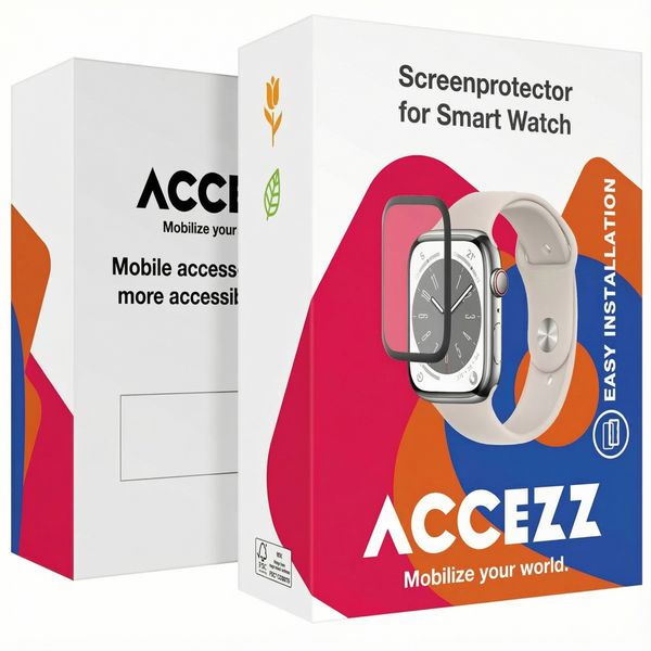 Accezz Displayschutzfolie mit Applikator für die Apple Watch Series 4-6 / SE - 40 mm