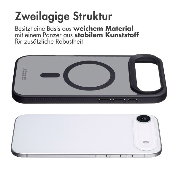 Accezz Rugged Frosted Back Cover mit MagSafe Apple iPhone Air - Schwarz