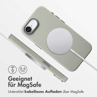 Accezz MagSafe Leather Backcover Apple iPhone 17e / 16e - Light Grey