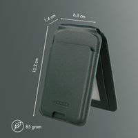 Accezz Magnetische Leder-Wallet mit Standfunktion - Geeignet für Apple Find My - Cedar Green