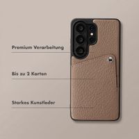 Selencia Riva Back Cover mit Kartenfach Samsung Galaxy S26 Ultra - Mocha Brown