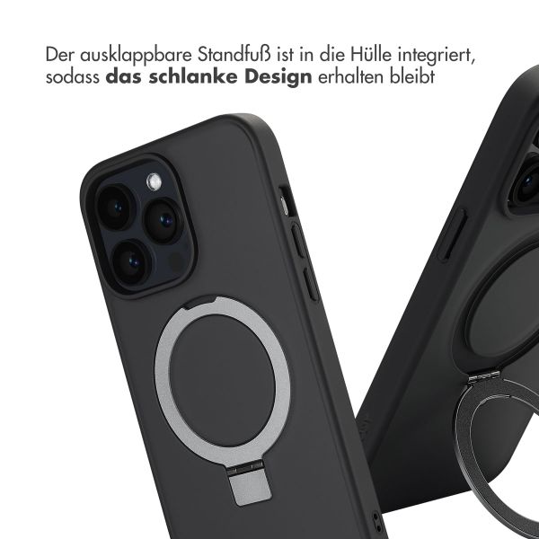 Accezz Ring Stand Backcover mit MagSafe Apple iPhone 14 Pro Max - Schwarz