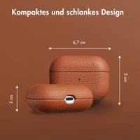 Accezz Echtleder Case  Apple Airpods Pro - Cognac