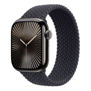 Apple Geflochtenes Solo Loop für  Apple Watch | 44/45/46/49 mm - Größe 3 - Midnight