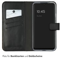 Selencia Echtleder Klapphülle Samsung Galaxy A34 (5G) - Schwarz
