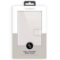 Selencia Echtleder Klapphülle Samsung Galaxy S21 Plus - Greige