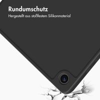 Accezz Smarte Klapphülle aus Silikon Samsung Galaxy Tab A9 Plus - Schwarz