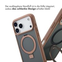 Accezz Ring Stand Backcover mit MagSafe Apple iPhone 17 Pro Max - Braun