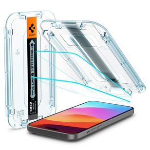 Spigen GLAStR Fit Displayschutzfolie 2er-Pack + Applicator Apple iPhone 16 / 15