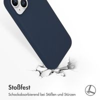 Accezz Liquid Silikoncase mit MagSafe Apple iPhone 15 - Dunkelblau