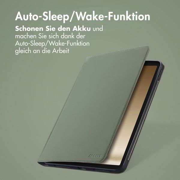 Accezz Classic Klapphülle Samsung Galaxy Tab A9 8.7 Zoll - Grün
