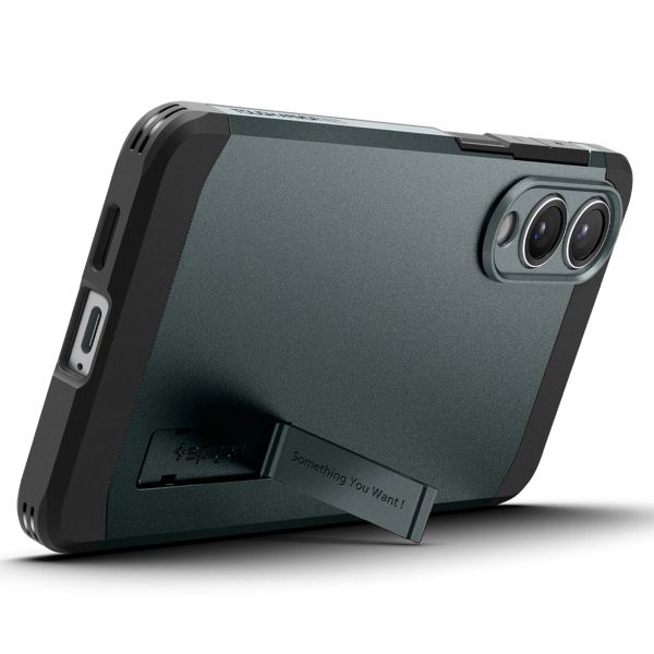 Spigen Tough Armor Backcover MagSafe Samsung Galaxy S25 Edge - Abyss Green