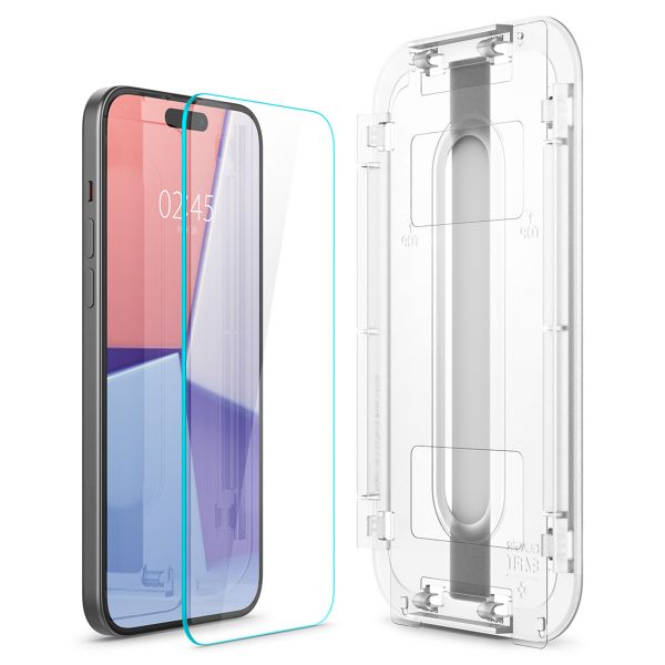Spigen GLAStR Fit Displayschutzfolie 2er-Pack + Applicator Apple iPhone 16 Plus / 15 Plus