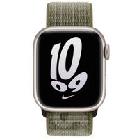 Apple Nike Sport Loop Armband für Apple Watch | 38/40/41/42 mm - Sequoia / Pure Platinum