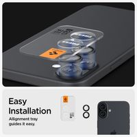 Spigen Optik Pro EZ Fit Lens Protector 2er-Pack Apple iPhone 16 / 16 Plus / 17 - Schwarz